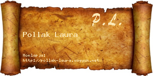 Pollak Laura névjegykártya